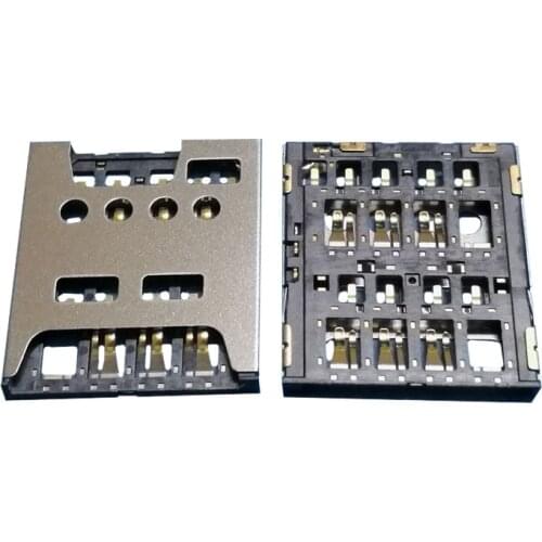 2Pcs Sim Card Reader Slot Tray Holder Connector Socket For Lenovo Lemon 3S K32c36 A938T ZTE Q801L Q802 Contact Plug
