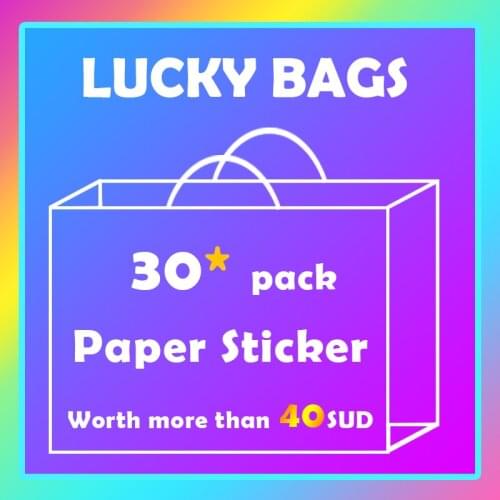 30 pack paper sticker On sale price Randomly mix Set Coffee Animal Flower Paper Japanese Top quality HTFD-01