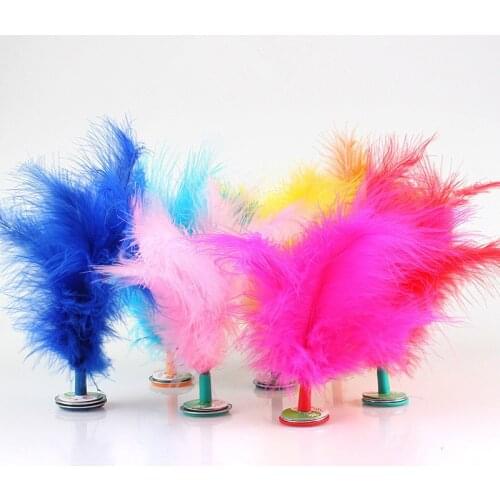 5pc China Kids Child Original Outdoor Feather Kicking Jianzi Foot Sports Toy 15CM Game Shuttlecocks Brand