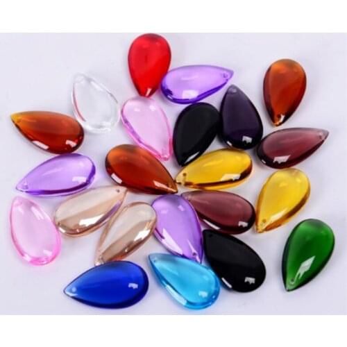 50pcs 38mm Chandelier Crystal Water Droplets DIY Chandelier Crystal Pendant Lighting Decoration Tool Accessories Lamps E11931