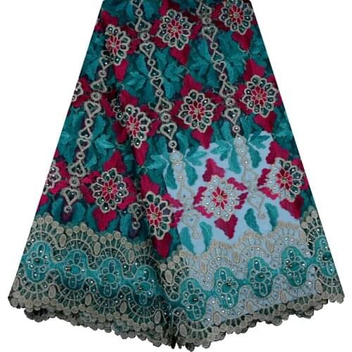 African Tulle Lace Fabric 2018 African French Lace Fabric High Quality With Stones Nigerian Embroidery Tulle French Lace 880
