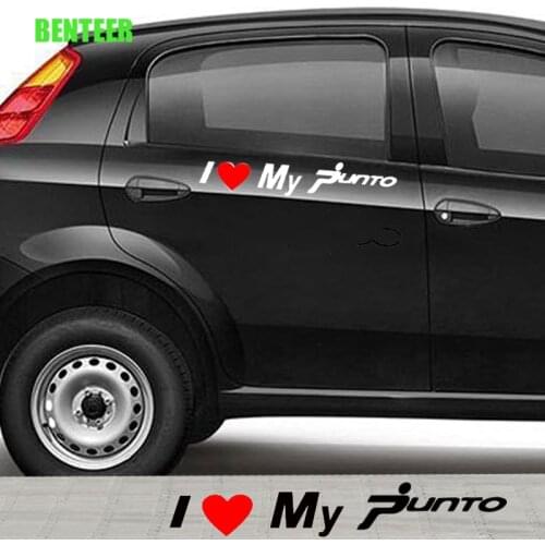 2pcs Car Side Sticker For Fiat Punto