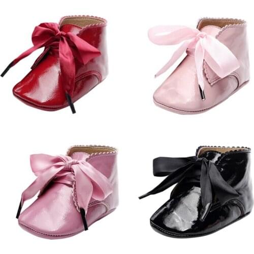 Baby girl autumn boot first walker PU Leather shoes sneakers infant dance shoes toddler classic casual shoes