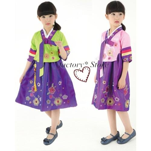 Hanbok Girls Childrens Dance Clothing Korean Dance Costume Dae Jang Geum Folk Dance Costumes Spot