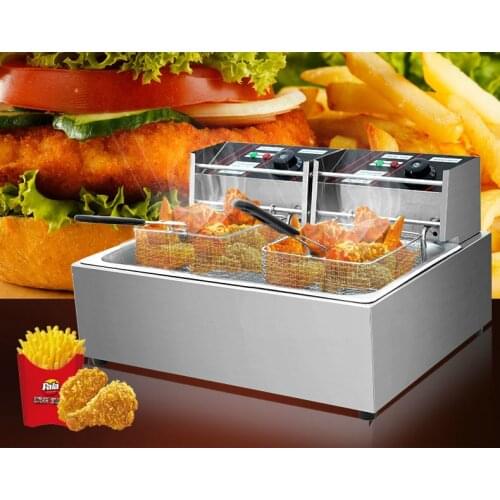 Electric Deep Fryers blast furnace commercial large - capacity frying pan fry pan. deep fryer NEW