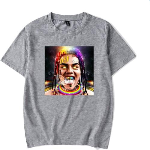 Rapper 6ix9ine T-Shirt Men Women T Shirts Harajuku Popular O-neck Tee Summer Streetwear Hip Hop T-Shirt 6ix9ine Print T Shirts
