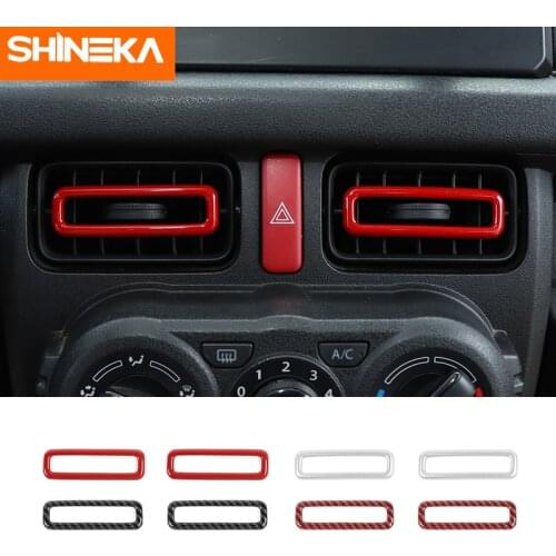 Interior Stickers For Suzuki Jimny Car Center Console Air Conditioner Vent Outlet Trim Cover Accessories For Suzuki Jimny 2019