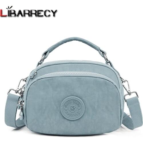 New Multifunctional Women Messenger Bags Solid Color Designer Womens Shoulder Bag High-quality Washed Cloth Ladies Handbag Sac
