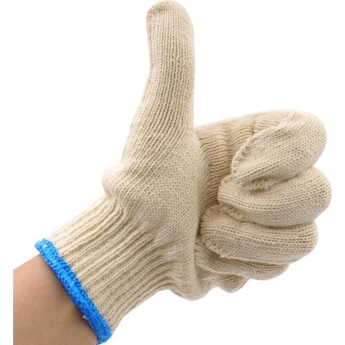Reusable Cotton Gloves Thick Soft Gloves Woodworking Garden Non-slip Gloves Protection Kitchen Cocina Tools