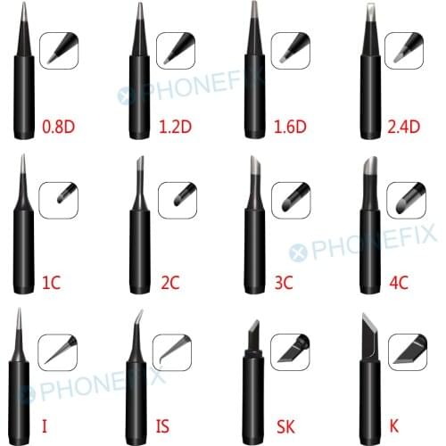 Lead-free Soldering Iron Tip 900M Sting BGA Soldering Tools 900M-T-K 900M-T-I 900M-T-IS For 936 Soldering Station Welding Head
