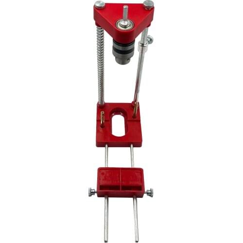 Drill Guide Woodworking Locator Kit Adjustable Drilling Guide Hole Puncher Positioner for Wood Portabl Bench Drill Press Machine