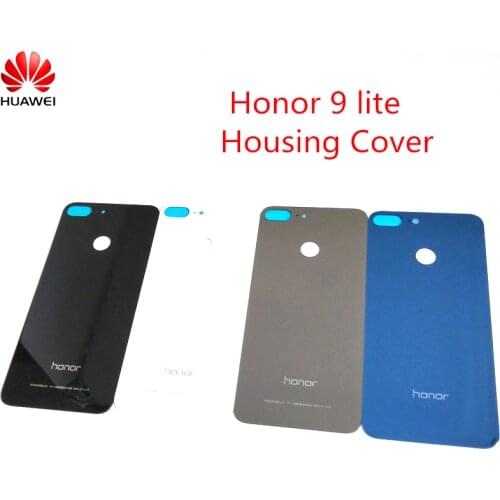 NEW Original Glass Cover For Huawei Honor 9 Lite Back Battery Cover Rear Door Housing Panel Case Replacement & Adhesive Stickers
