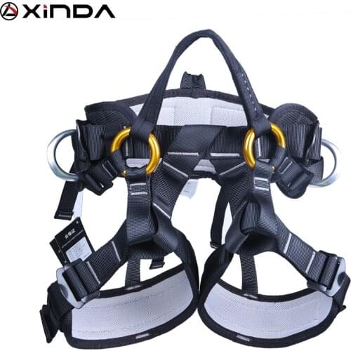 XINDA Professional Rock Climbing Outdoor Expand Training Aerial Half Body Safety Belt Harnesses Protective Supplies