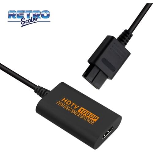 RetroScaler HDMI-compatible Converter 720p for Nintendo 64/SNES/NGC Gamecube Retro Video Game Console HD Cable