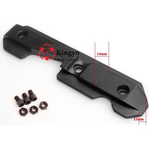 Tactical AK Side Dovetail Mount Plate Rail Steel Heavy Duty with Bolts Fit 47 & 74 Saiga etc Series Hunting