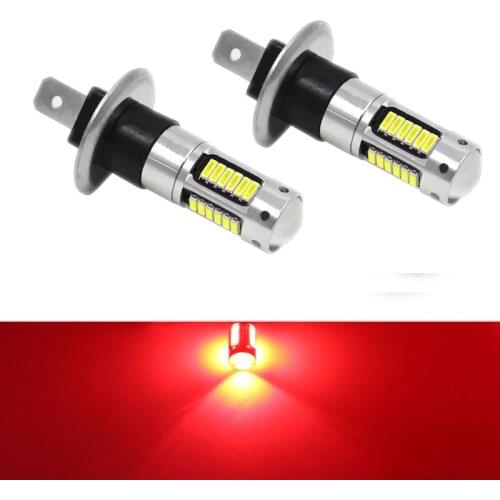 YaaGoo Red H1 LED 30 SMD Fog Light Replacement Bulb