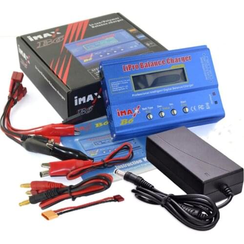 IMAX B6 80W 6A Battery Charger Lipo NiMh Li-ion Ni-Cd Digital RC Balance Charger Lipro Charger Discharger + 15V 6A Adapter
