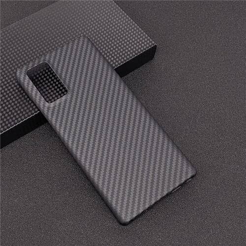 Real Carbon Fiber Lens Protection Phone Case for Samsung Galaxy Note 20 Carbon Fiber Hard Cover Cases