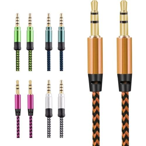 3.5mm Stereo Car Auxiliary Audio Stereo Audio Jack Aux Cable Male To Male High Fidelity for Smart Phone MP3 Music Player in Car