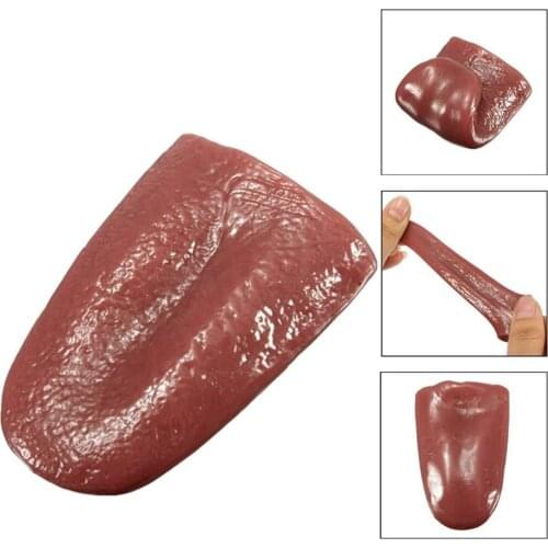 3pcs/lot new horror funny tricks whole person false simulation tongue decompression toy Halloween prank