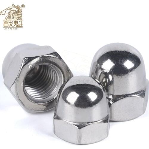 5/50pcs Acorn Cap Nut M3 M4 M5 M6 M8 M10 M12 M14 M16 M18 Stainless Steel Decorative Cap Nuts Caps Covers DIN1587