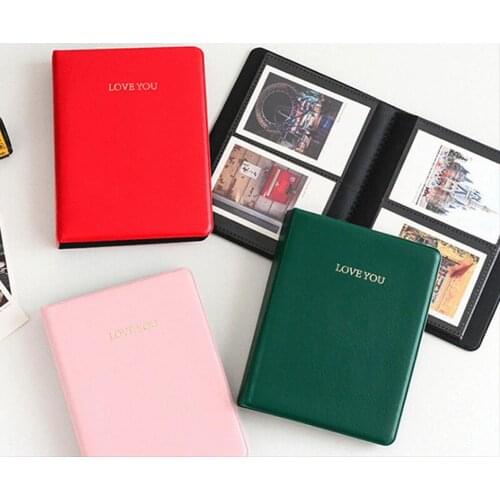 64 Pockets LOVE YOU Photo Album Picture Holder for Polaroid Fujifilm Instax Mini Coin Money Storage Book Case Folder