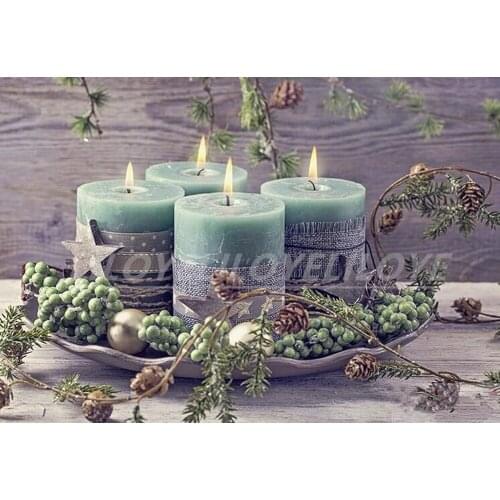 Full Square /Round Drill 5D DIY Diamond Painting "Candle scenery" Diamond Embroidery Sale Diamond Mosaic home decoration FG1529