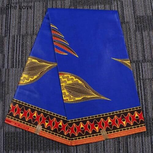 Chzimade 1Yard 100% Cotton Real Wax Print Fabric Ankara African Dess Sewing Fabric For Women Clothes Diy Making Materials