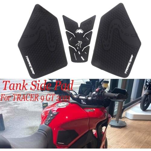 For TRACER 900 TRACER 9 GT 2021 Motorcycle Non-slip Side Fuel Tank Stickers Waterproof Pad Rubber Sticker