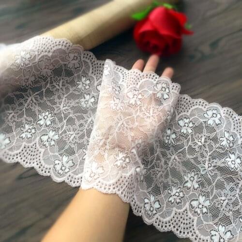 20cm wide Elastic Stretch Lace trim sewing/garment/apparel accessories