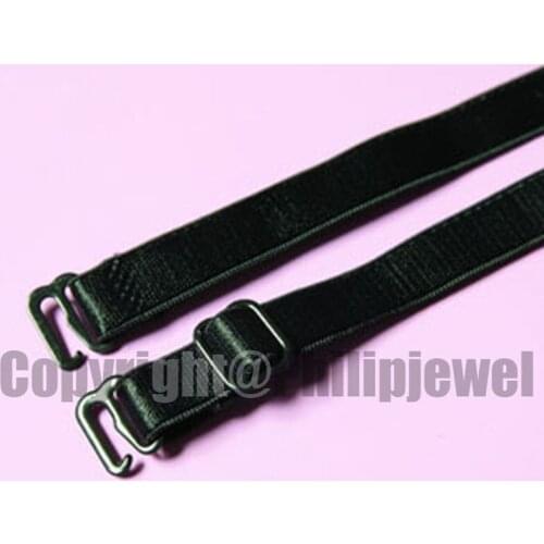 12Pairs lot (11 optional colors) elastic stretch 8mm wide fabric bra straps summer underwear costume accessories