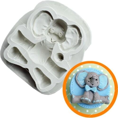 Elephant Fondant Cake Baking Molds,Moule Silicone,Cake Decorating Tools Pastry Tools Kitchen Accessories SQ16252