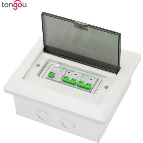 5 Years Warranty Flush Mounting 6 - 8 Ways Distribution Consumer Unit 63A 2P RCD Circuit Breaker Protection Metal Base Box