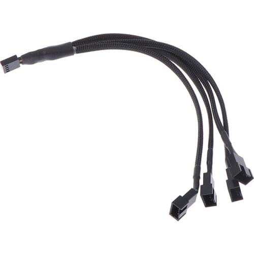 PWM Fan Splitter 4pin Adapter Cable 1 To 1 2 3 4 Computer CPU Fan Splitter Cable PC Fan Extension Power Cable