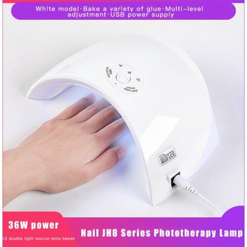 36W LED Lamp Nail Dryer Nail Lamp LEDs UV Ice Lamp For Drying Gel Polish Timer Auto Sensor Phototherapy Manicure Tools Nail Art
