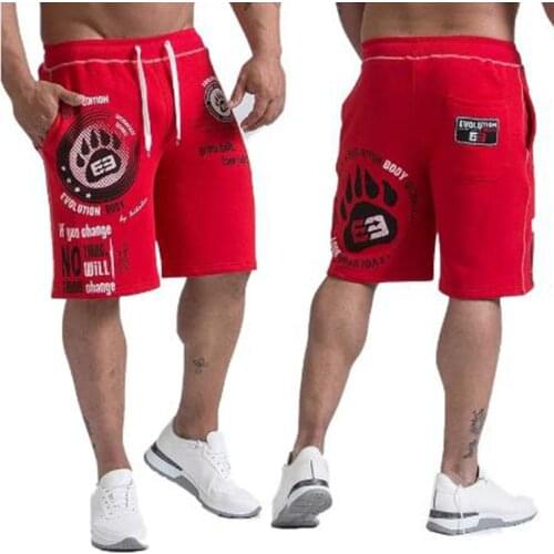 New Shorts Mens Calf-Length Summer Fitness Bodybuilding Casual Joggers workout Brand sporting short pants Sweatpants Sportswea