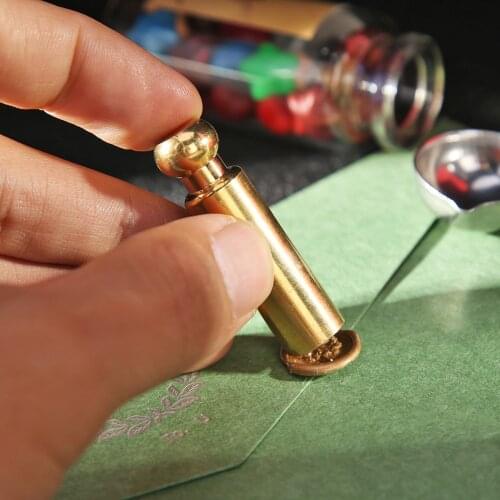 1pcs Plant Animal Vintage DIY Cylindrical Seal Stamp Sealing Retro Wax Stamp for Scrapbooking Diary