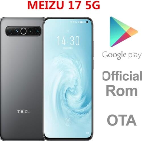 Original Meizu 17 5G Mobile Phone 6.6" 90HZ 2340X1080 8GB RAM 256GB ROM 64.0MP+12.0MP+8.0MP+5.0MP+20.0MP Snapdragon 865 OTA
