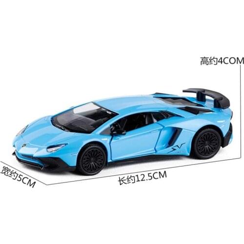 Lamborghini Sports Car 1:32 Pull Back Sports Car Static Die Cast Vehicles Collectible Model Car Toys AlloyCar Model Crafts