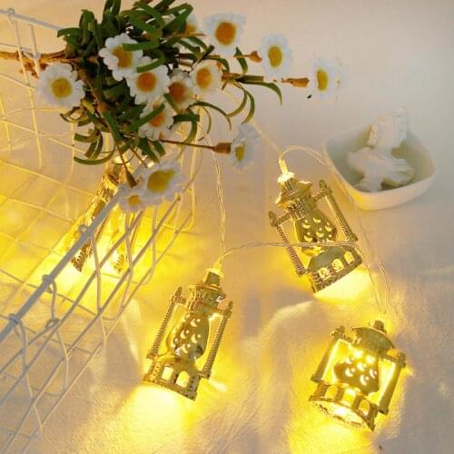 Led Moon Star Castle Led Light String Eid Mubarak Ramadan Home Decoration Ramadan Kareem Eid Lantern Gifts Oil Lamp Light String