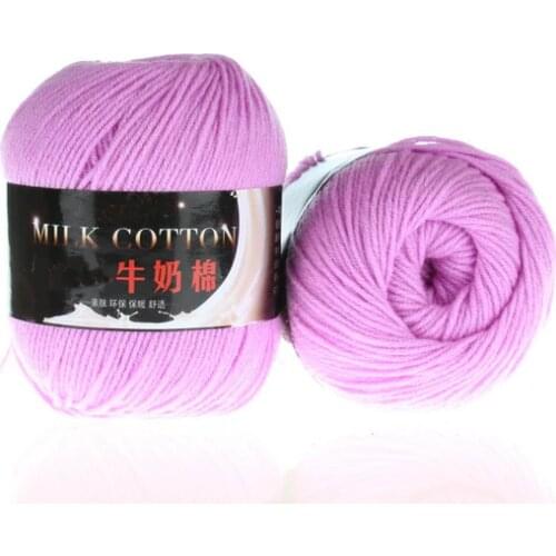 Mylb 10ball=500g Three strands of baby milk yarn cotton crochet thread hand knitting wool line baby children free shipping