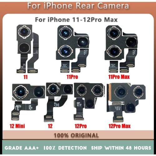 Rear Camera For iPhone 11 11 Pro Max 12 Mini 12 12Pro Maxseries replacement Original Test Back clear focus, clear color