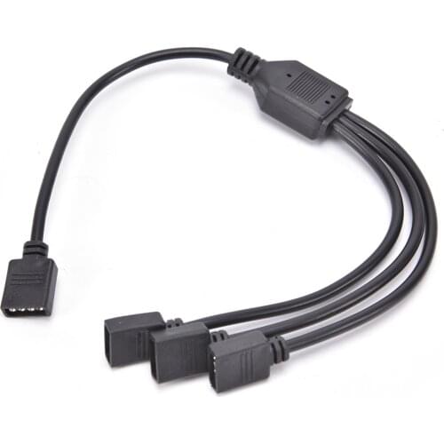 1 To 1/2/3/4 Ports 4 Pin Splitter For 3528 5050 RGB Led Strip Female Connection Cable For LED RGB Strips Light Connector