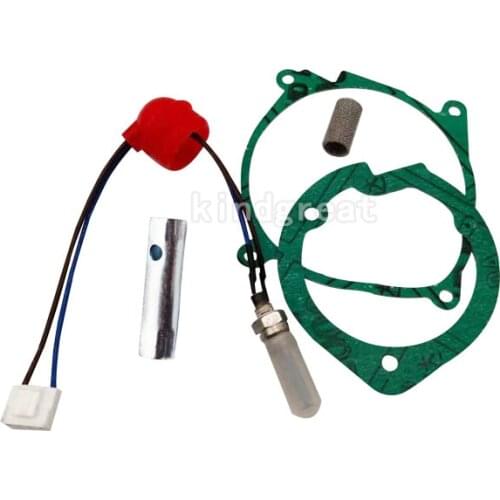 1Set 5pcs Car Air Heater Gaskets Strainers+ 12V Glow Pin Ceramic Plug For Chinese 2KW 5KW Diesel Caravan Heaters