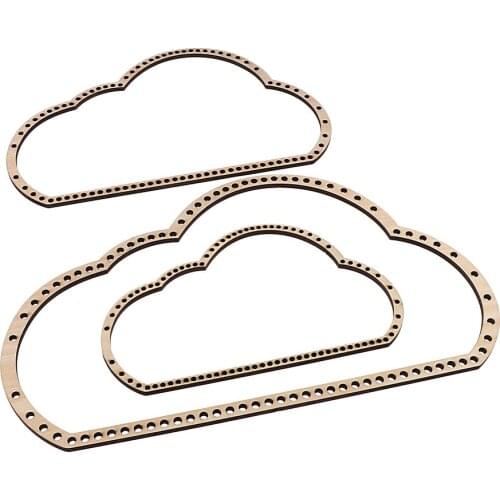 3pcs Wooden Cloud Shape Knitting Loom DIY Craft Weaving Tool Hand Knitted Machine for Handmade Wall Hanging Kids Children Toys