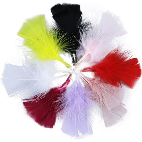 100Pcs 5-10Cm Leather Pink Turkey Feathers Plumes For Jewelry Carnival Wedding Dress Sewing Accessory Home Decoration Crafts