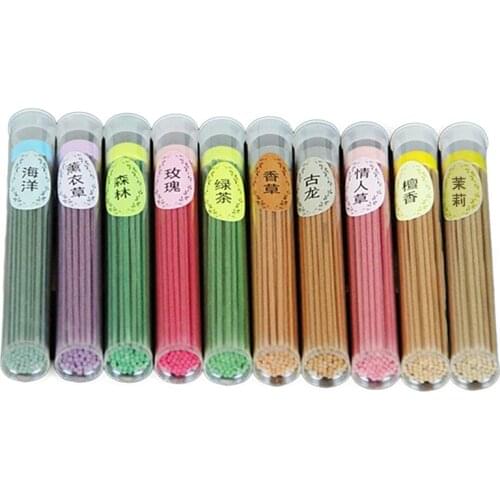 50 Sticks Incense Burner Fragrance Spices Natural Aroma Sandalwood Air Freshener D08D