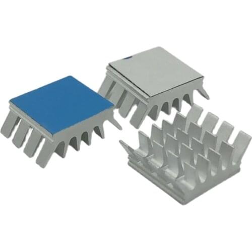 5pcs Aluminum Heatsink Good Heat Dissipation Adhesive Pads Heat Sink 13*14*6mm for Memory RAM IC Chipset Banana Pi Computer Cool