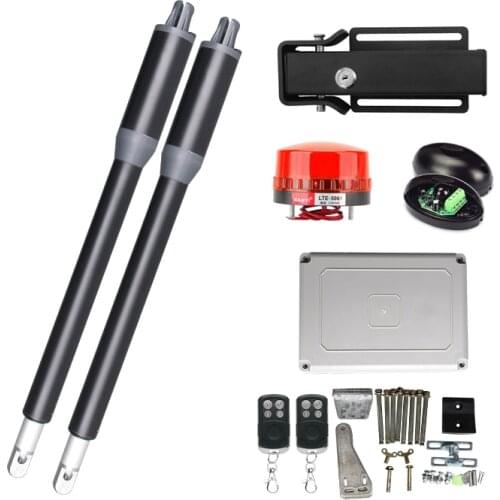 200KG Automatic Swing Gate Opener Drive with Remote Control Electric Lock for Garage Swing Door Operator Motor Access Control