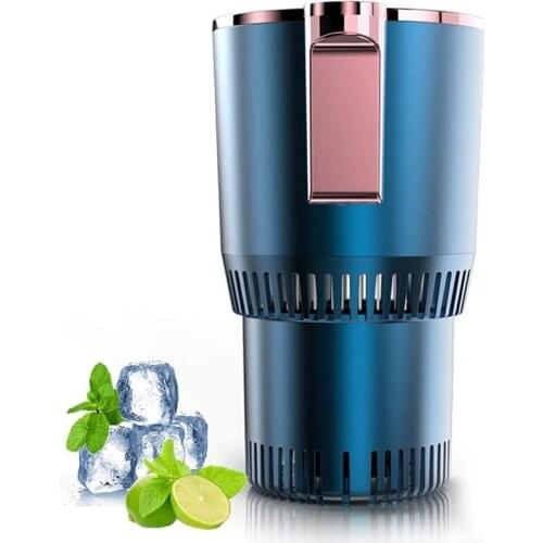 Home Car Cup Cooler Warmer Quick Electric Cooling Cup 3-58Celsius Heat and Cold Drink Cooler Cup US Plug